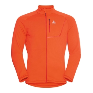 Odlo Midlayer Full Zip Fli Light Homme Orange