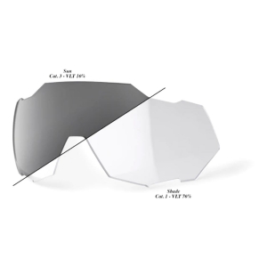 100% SPEEDTRAP Replacement Lens Photochromic Clear/Smoke Trasparente