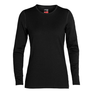 Icebreaker 260 Tech Long Sleeve Crewe Femminile Nero