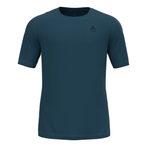 Odlo Base Layer Top Crew Neck Short Sleeve Merino 200 Homme Bleu foncé