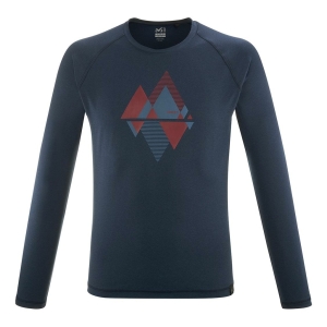 Millet Sharpeak T-Shirt Long Sleeve Masculino Azul escuro