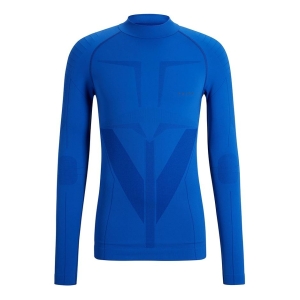 Falke Warm Longleeved Shirt Turtleneck Mannen Blauw