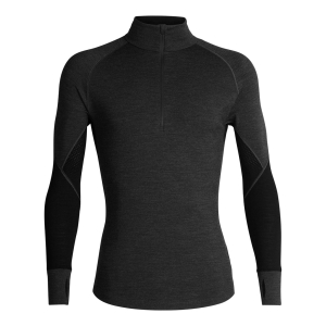 Icebreaker 260 Zone Long Sleeve Half Zip Homme Noir