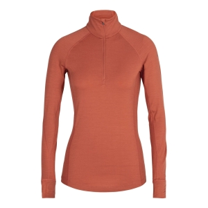 Icebreaker 260 Zone Long Sleeve Half Zip Feminino Laranja