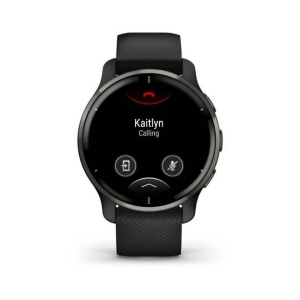 Garmin Venu 2 Plus Gray Avec (Bracelet Silicone Noir) Gris