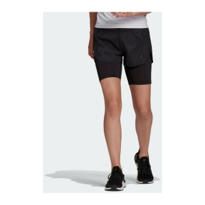 Adidas Run Fast 2In1 Short Vrouw Zwart