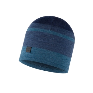Buff Merino Move Beanie Mixte Bleu denim
