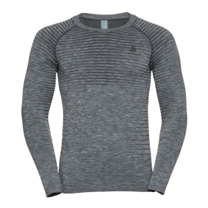Odlo Base Layer Top Crew Neck Long Sleeve Performance Light Homme Gris denim