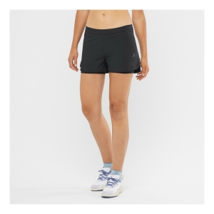 Salomon Cross 2In1 Short Frau Schwarz