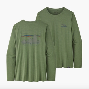 Patagonia Long Sleeve Cap Cool Daily Graphic Shirt Feminino Verde