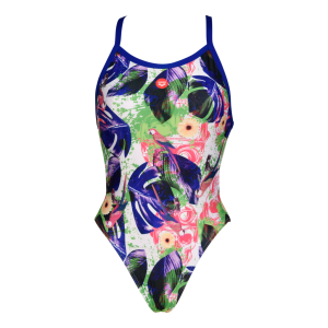 Arena Crazy Swimsuit Xcross Back Allover Frau 
