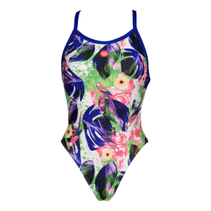 Arena Crazy Swimsuit Xcross Back Allover Feminino 