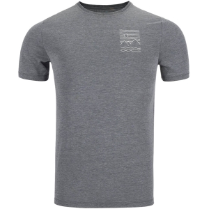 Odlo T-Shirt Manches Courtes Ascent 365 Linear Hombre Gris