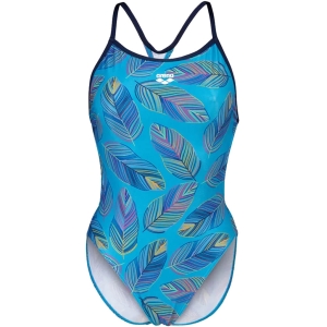 Arena Falling Leaves Swimsuit Booster Back Frau Türkis