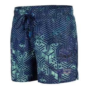 Arena Beach Short Allover Mannen Blauw