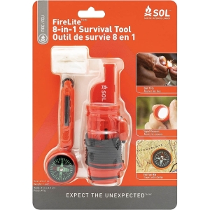 Sol Kit Allume Feu 8 En 1 / Fire Lite 8-In-1 Survival Tool 