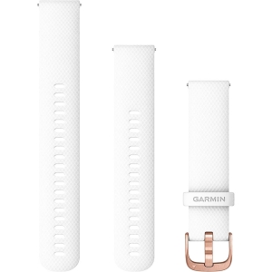 Garmin Bracelet Quick Release/ 20mm/ Silicone/ Blanc Mixte Blanc