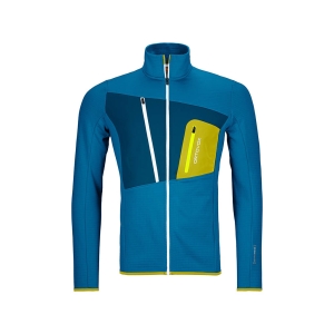 Ortovox Fleece Grid Jacket Men Blue