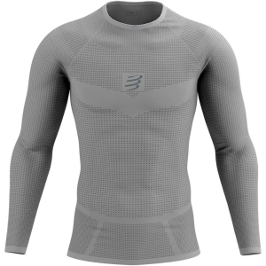 Compressport On/Off Base Layer Long Sleeve Top Hombre Gris