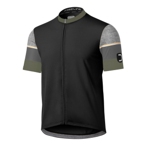Maillot de Vélo Route Manches Courtes Homme Core Noir ROGELLI