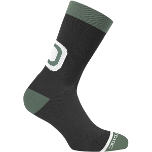 Dotout Logo sock noir vert Mannen Zwart