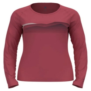 Odlo T-Shirt Long Sleeve Crew Neck Concord Seasonal Print Vrouw