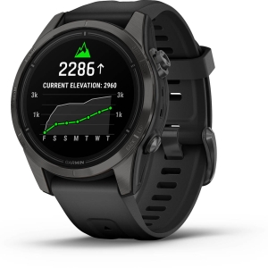 Garmin Epix Pro Gen.2 42mm Sapphire Titane Carbon Gray DLC (Bracelet noir) Zwart