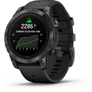 Garmin Epix Pro Gen.2 47mm Sapphire Titane Carbon Gray DLC (Bracelet noir) Zwart