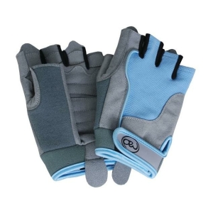Fitness mad Womens Blue Cross Training Gloves Small Femme