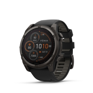 Garmin Fenix 8 Sapphire Solar Titane 51mm Carbon Gray 