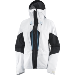 Salomon Mountain Gore-Tex 3L Jacket Frau Weiß und Schwarz