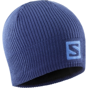 Salomon Logo Beanie Mixte Bleu