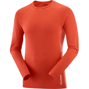 Salomon Sense Long Sleeve Tee Masculino Vermelho