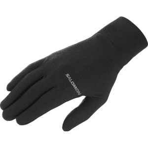 Salomon Mountain Wool Base Glove Negro
