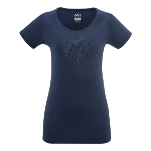 Millet Imja Wool Print T-Shirt Short Sleeve Femenino 