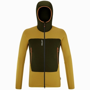Millet Fusion Grid Hoodie Homme Jaune moutarde