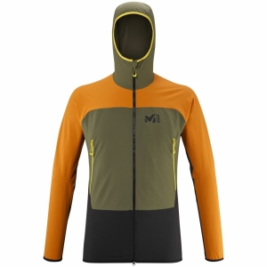 Millet Fusion XCS Hoodie Mannen Khaki