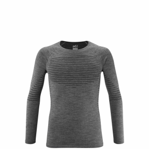 Millet Drynamic Warm Long Sleeve Tee Mann Grau