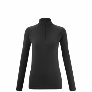 Millet DrynamIcon Soft Long Sleeve 1/2 Zip Vrouw Zwart