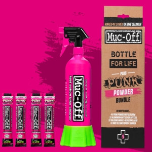 Muc-Off Punk Powder Nettoyant Vélo (Pack de 4) + Pulvérisateur Bottle for Li 