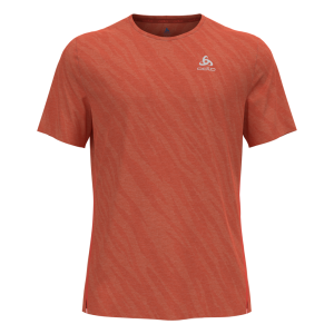 Odlo T-Shirt Manches Courtes Zeroweight Enginee Masculino Vermelho