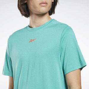 Reebok Wor Melange Tee Mannen Blauw