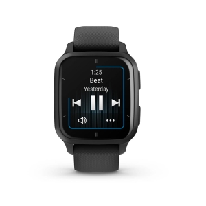 Garmin Venu SQ 2. Music Edition. Gray avec bracelet noir Grijs