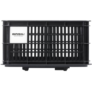Basil PANIER BASIL CRATE S AVEC PLAQUE MIK 17.5L PLASTIQUE (29x39.5x21 cm) Schwarz