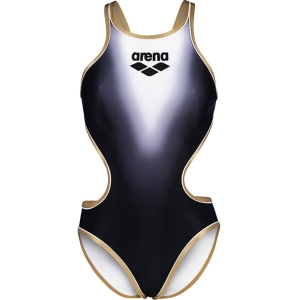 Arena One Evanescence Swimsuit Tech Back Frau Schwarz