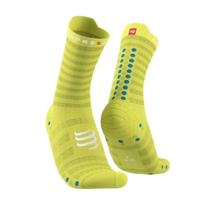 Compressport Pro Racing Socks V4.0 Run High Geel