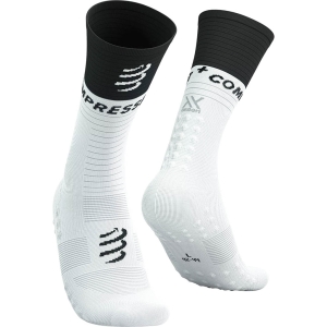 Compressport Mid Compression Socks V2.0 Weiß und Schwarz