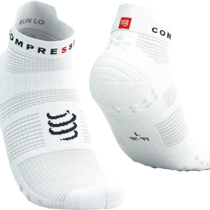 Compressport Pro Racing Socks V4.0 Run Low Branco