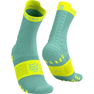 Compressport Pro Racing Socks V4.0 Trail Azul celeste