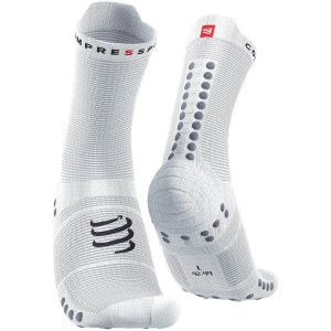 Compressport Pro Racing Socks V4.0 Run High Mixte Blanc